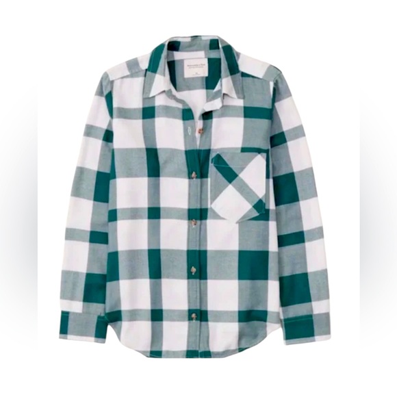 ABERCROMBIE AND FITCH Soft A&F Collection Flannel Shirt,‎ Size XXSMALL - Picture 1 of 12